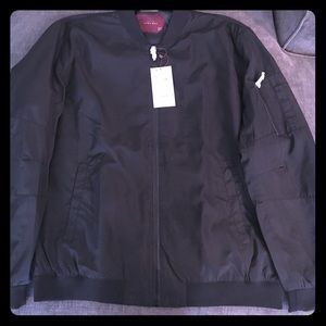 Black Zara Bomber Jacket